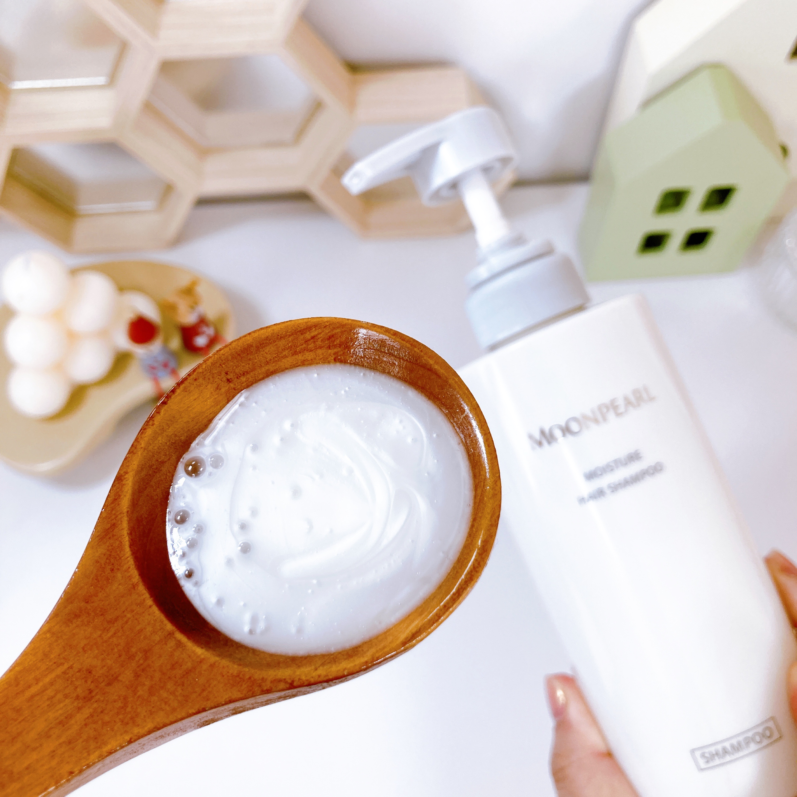 ムーンパール モイスチャー ヘアシャンプー/ヘアトリートメント トリートメント本体（400mL ）/ミキモト コスメティックス/市販シャンプーを使ったクチコミ（2枚目）