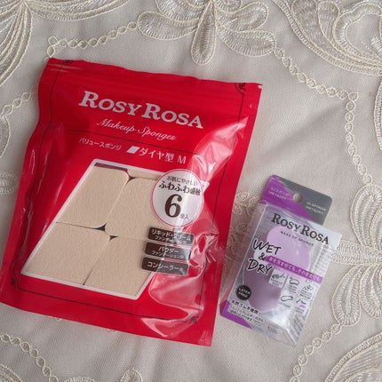 バリュースポンジ ダイヤ型 タイプM 6P/ロージーローザ/パフ・スポンジを使ったクチコミ(1枚目)