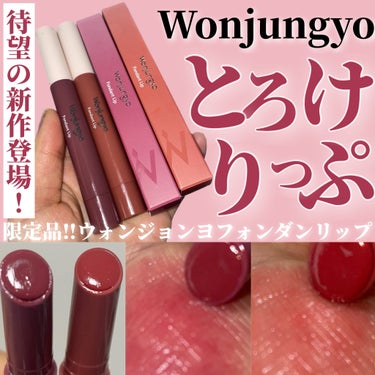 Wonjungyo ウォンジョンヨ フォンダンリップのクチコミ「＼Wonjungyoの最新リップレビュー‼️／

Wonjungyo

ウォンジョンヨ フォン.....」（1枚目）