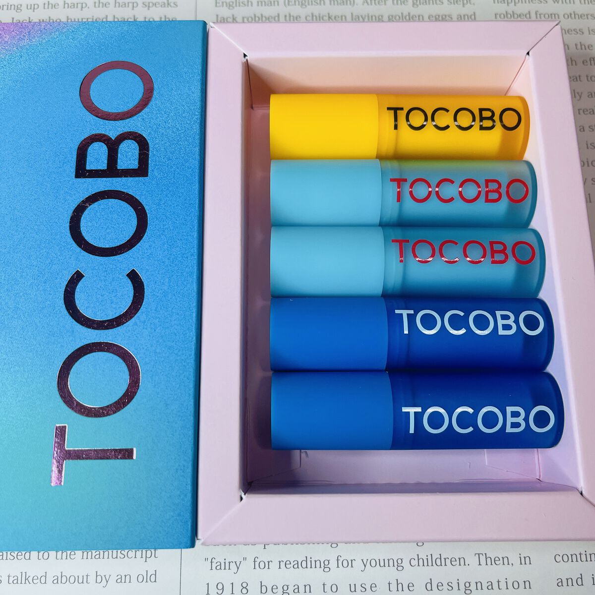 グラスティンティッドリップバーム/TOCOBO/リップバームを使ったクチコミ（2枚目）