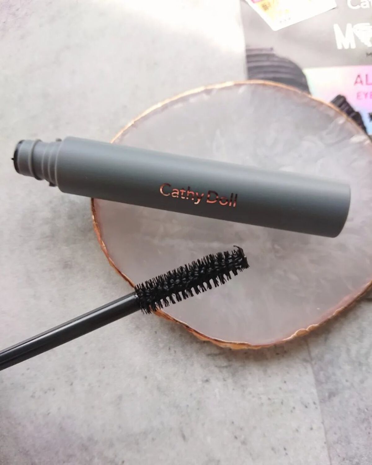 モンスーンカラーマスカラ 01 Moonless(ブラック)/CathyDoll/マスカラを使ったクチコミ（1枚目）