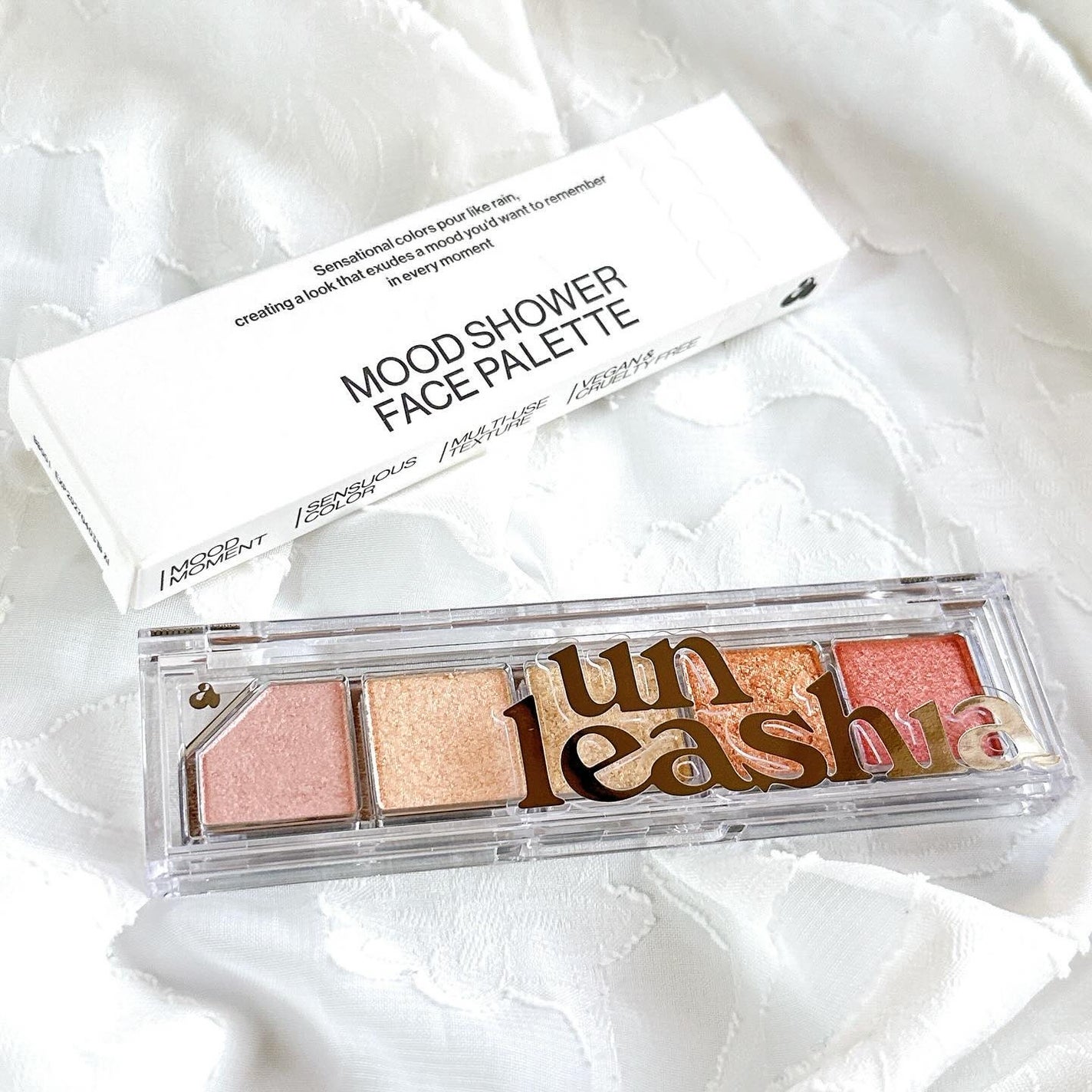 Mood Shower Face Palette/unleashia/パウダーハイライトを使ったクチコミ(1枚目)