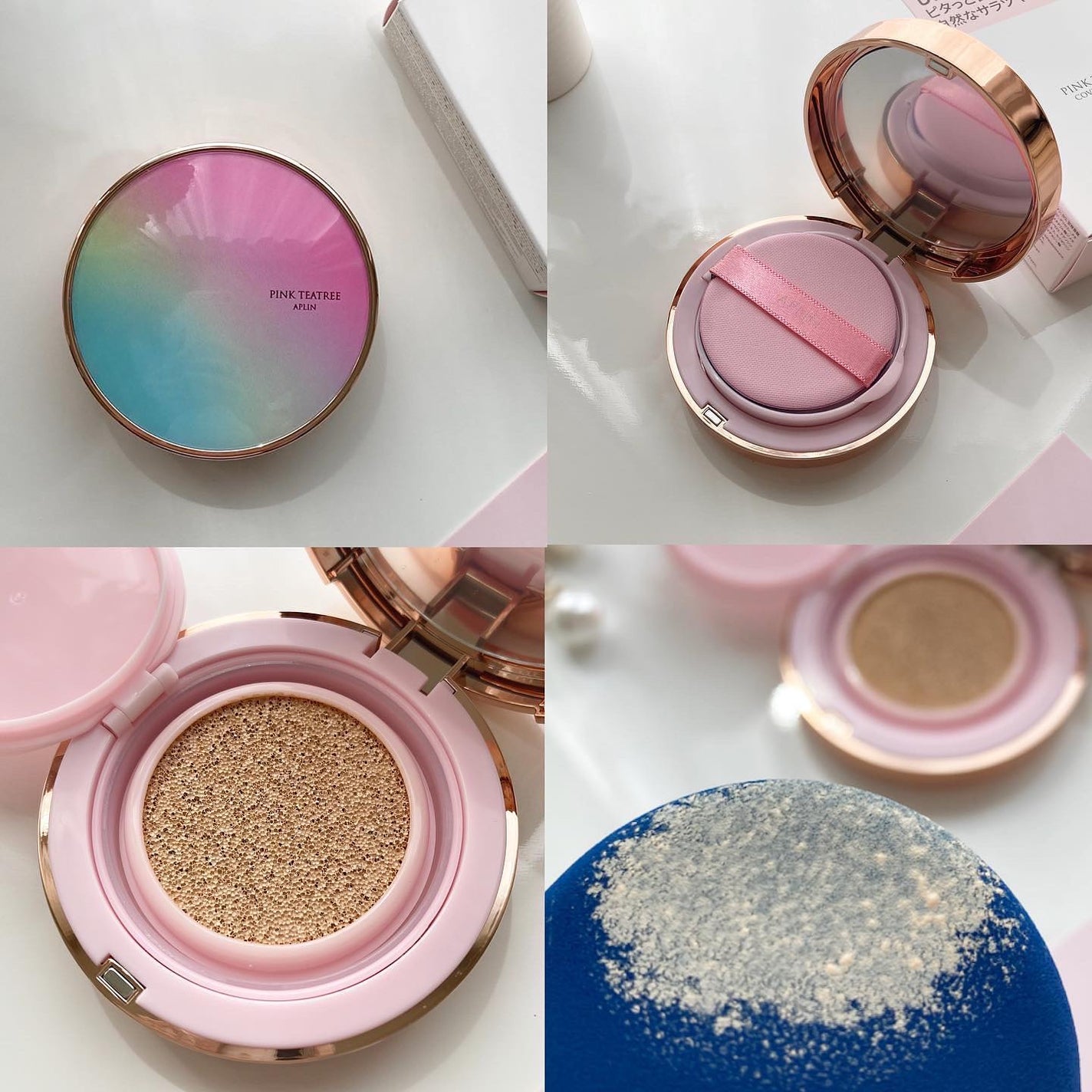 ピンクティーツリーカバークッション/APLIN/クッションファンデーションを使ったクチコミ(2枚目)