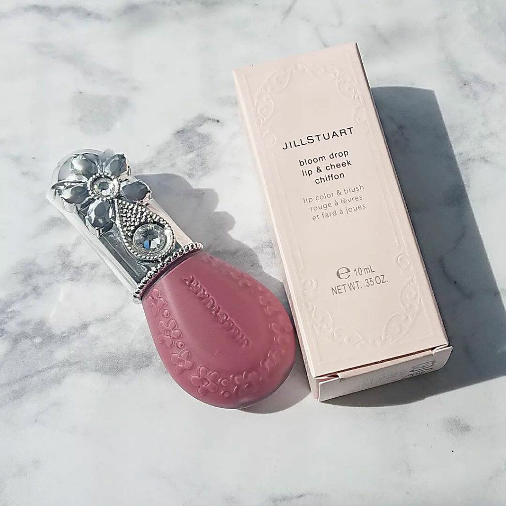 ジルスチュアート ブルームドロップ リップ＆チーク シフォン 07 silky mood/JILL STUART/リキッドチークを使ったクチコミ（1枚目）