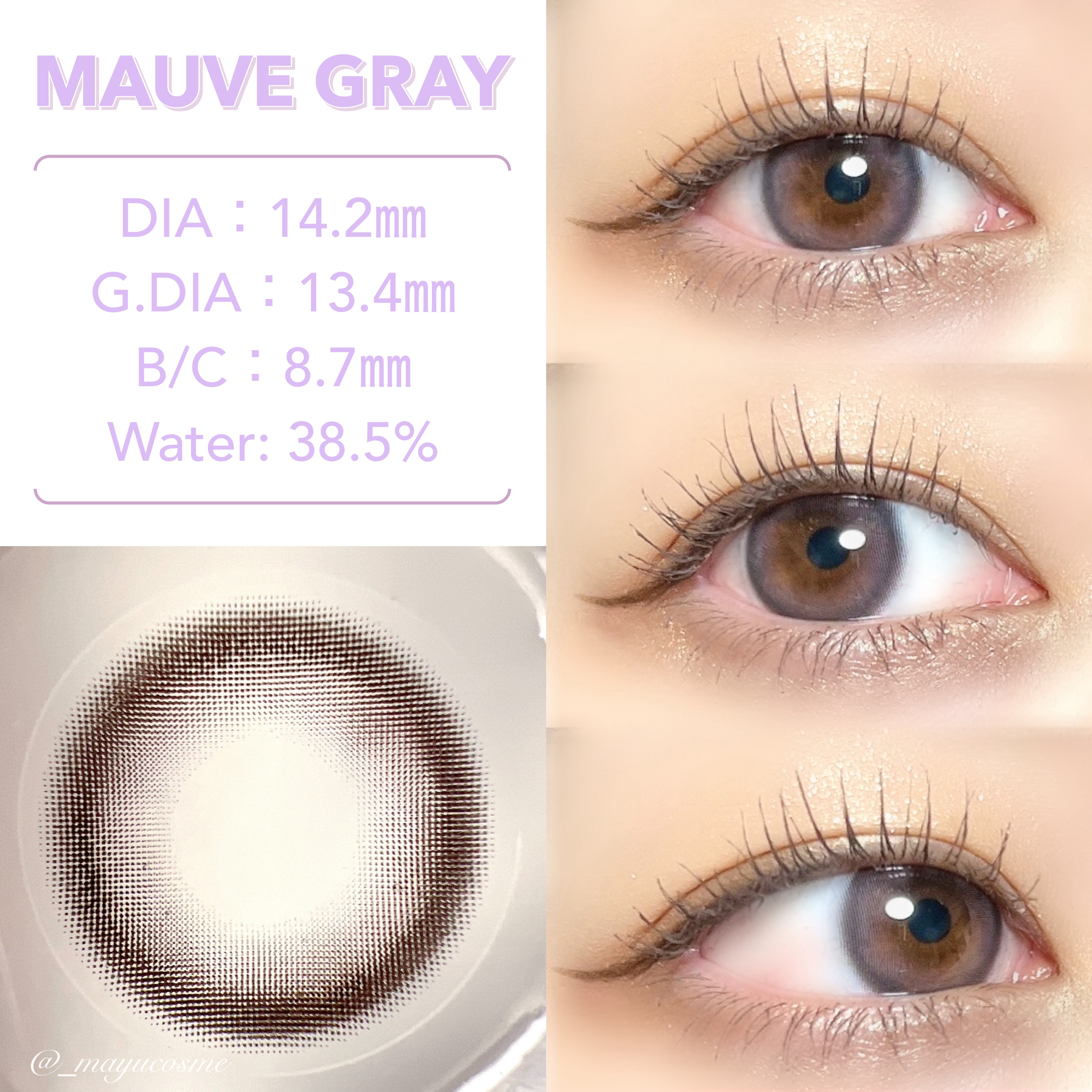 Tweed Kristin 1day/Hapa kristin/ワンデー（１DAY）カラコンを使ったクチコミ（2枚目）