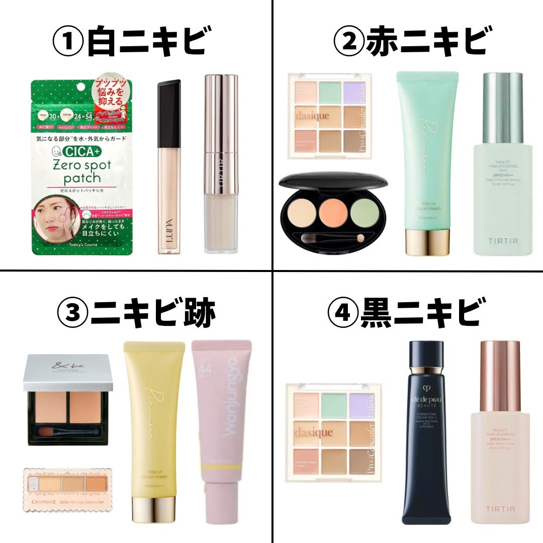 カラーミキシングコンシーラー/キャンメイク/パレットコンシーラーを使ったクチコミ(2枚目)