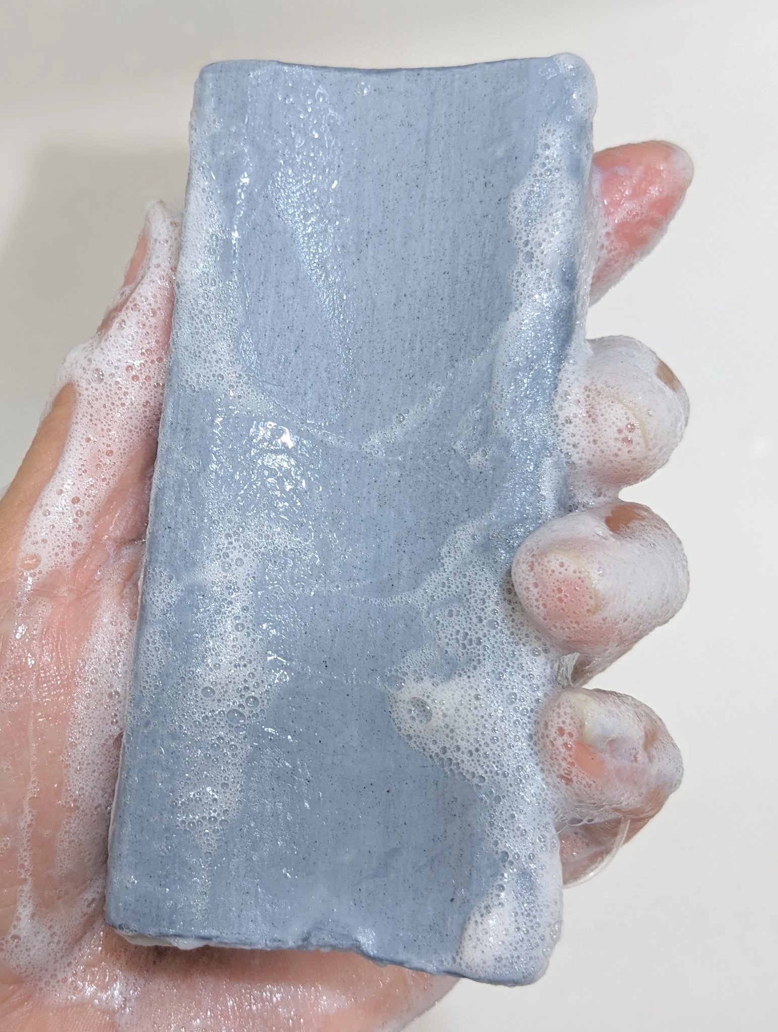 泥炭石 洗顔石鹸/ペリカン石鹸/洗顔石鹸を使ったクチコミ（3枚目）