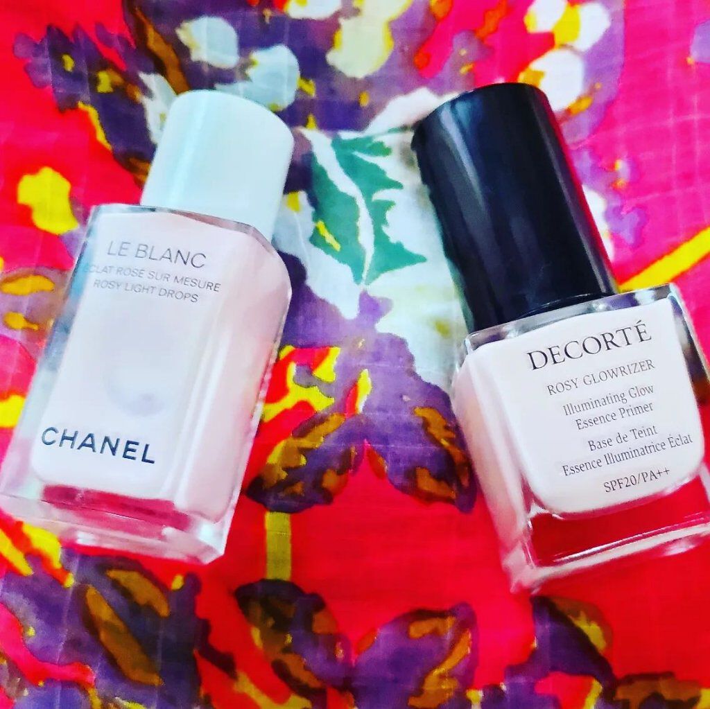 ル ブラン ロージー ドロップス/CHANEL/リキッドハイライトを使ったクチコミ（1枚目）