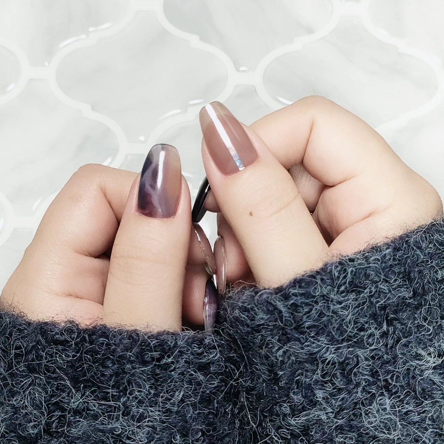 ハンド ジェルネイルシール 2022 Summer コレクション/7nana/ネイルシールを使ったクチコミ(5枚目)