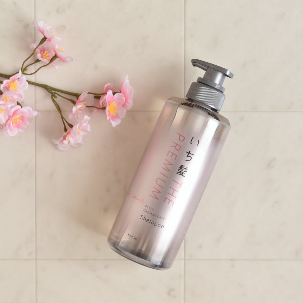 THE PREMIUM エクストラダメージケアシャンプー／トリートメント（シルキースムース） シャンプー ポンプ 480ml/いち髪/市販シャンプーを使ったクチコミ（1枚目）