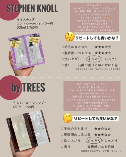 モイスチュアコントロール シャンプー/スティーブンノル ニューヨーク/市販シャンプーを使ったクチコミ(3枚目)