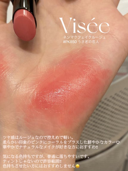 ネンマクフェイク ルージュ/Visée/口紅を使ったクチコミ(2枚目)