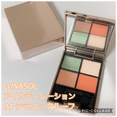 アイカラーレーション 04 Terracotta Roof（販売終了）/LUNASOL/アイシャドウパレットを使ったクチコミ（1枚目）