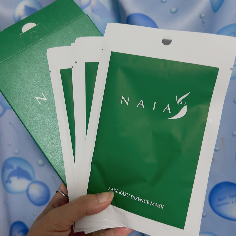 酒粕フェイスマスク 7枚入り（個包装）/NAIA/シートマスク・パックを使ったクチコミ（1枚目）
