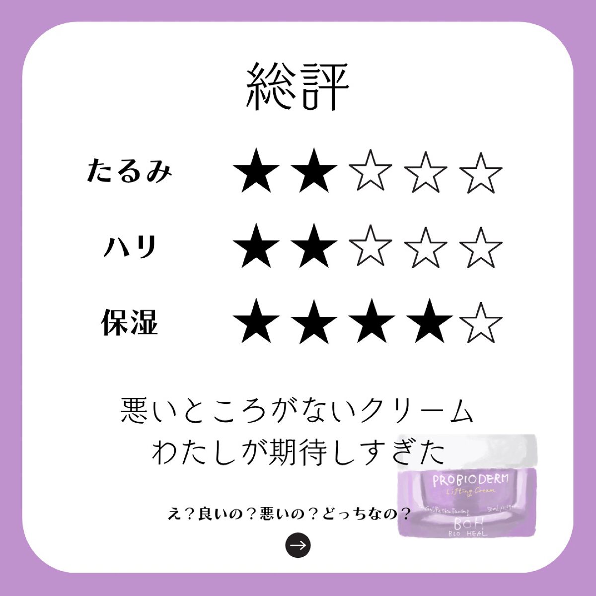 プロバイオダーム リフティング クリーム/BIOHEAL BOH/フェイスクリームを使ったクチコミ（2枚目）