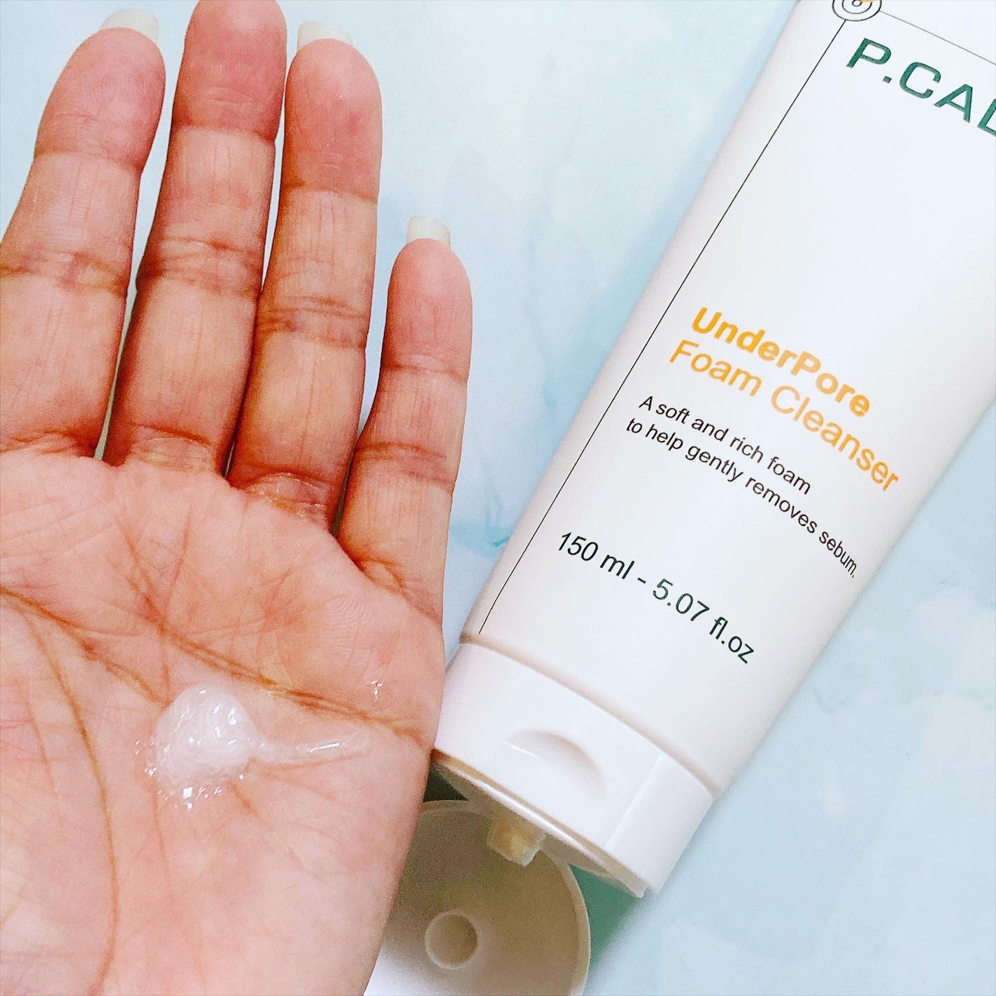 アンダーポアフォームクレンザー/P.CALM/洗顔フォームを使ったクチコミ(6枚目)