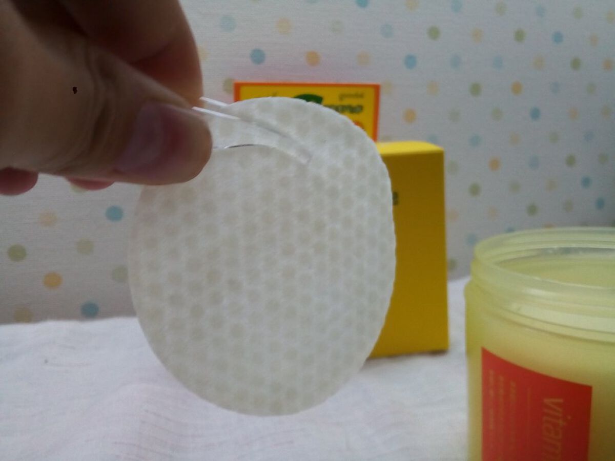 グリーンタンジェリン ビタCダークスポットケアパッド/goodal/トナーパッドを使ったクチコミ（3枚目）