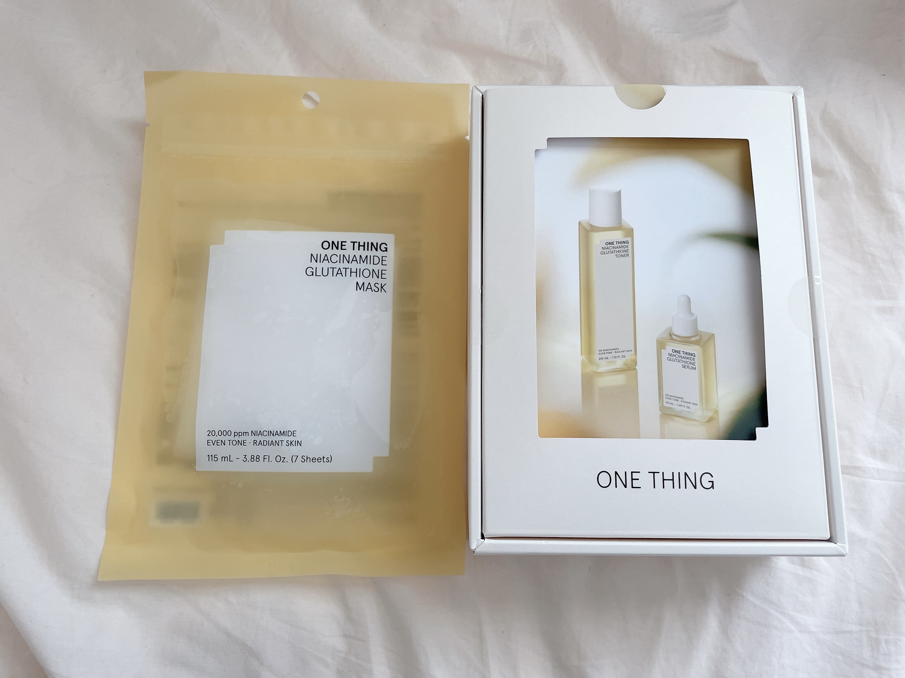 ⭐️プレゼント⭐️
韓国コスメティックブランド「ワンシング」様
(@onething_official.jp @onething_official)
よりワンシングの新作ナイアシンアミドグルタチオン3種を頂きました✨

・ナイアシンアミドグ