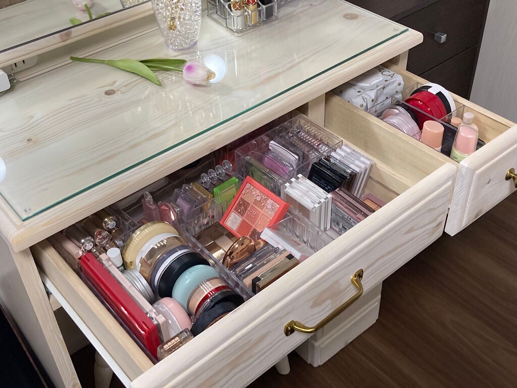 リンちゃん on LIPS 「念願のマイドレッサーが完成しました!引き出しの仕切りケースなど..」(4枚目)