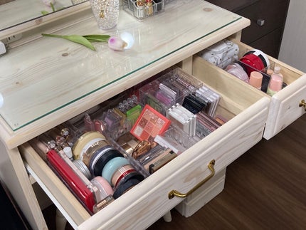 リンちゃん on LIPS 「念願のマイドレッサーが完成しました!引き出しの仕切りケースなど..」(4枚目)