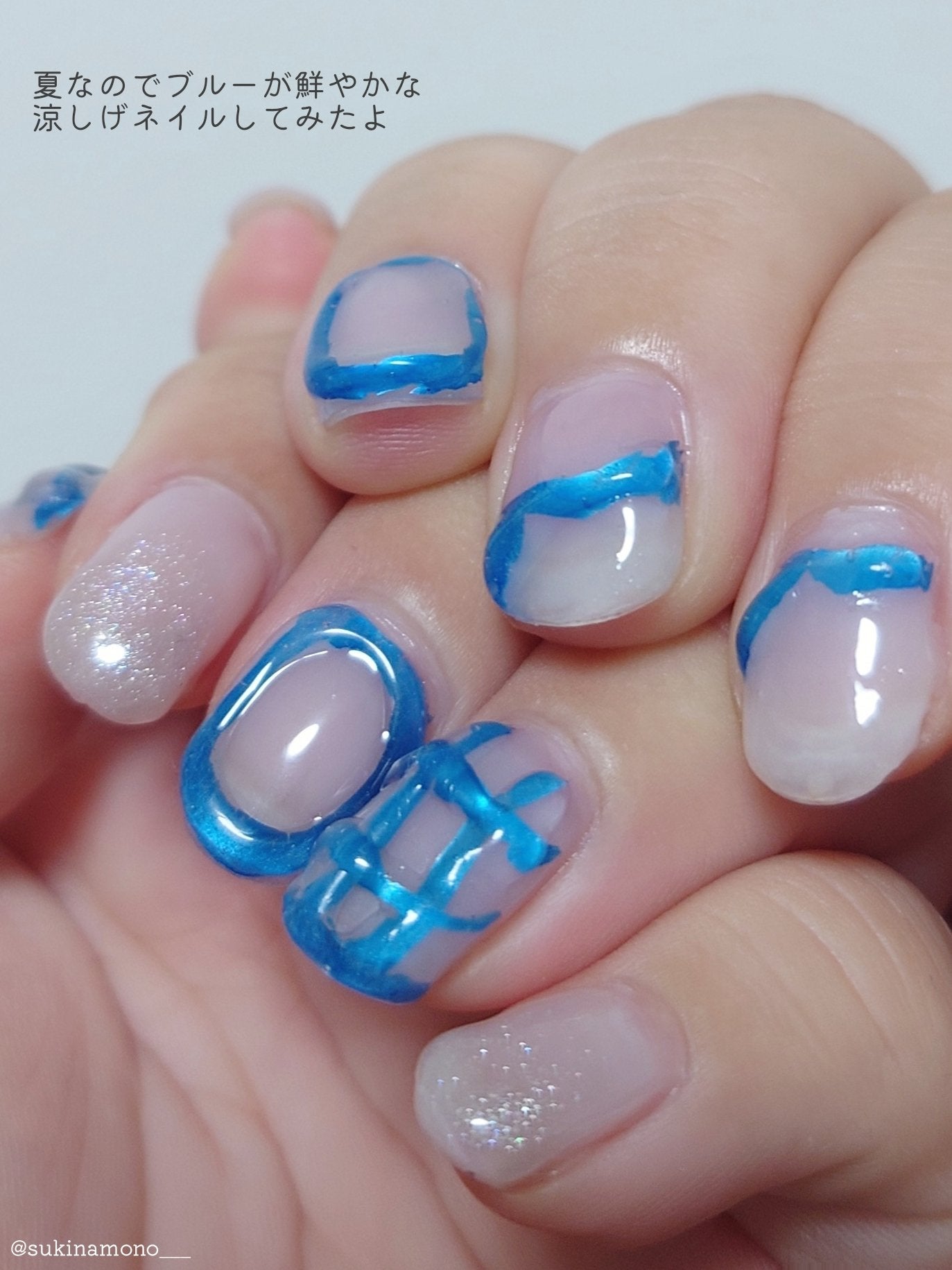 ジェルネイル(ライト対応)/セリア/ジェルネイルを使ったクチコミ(2枚目)