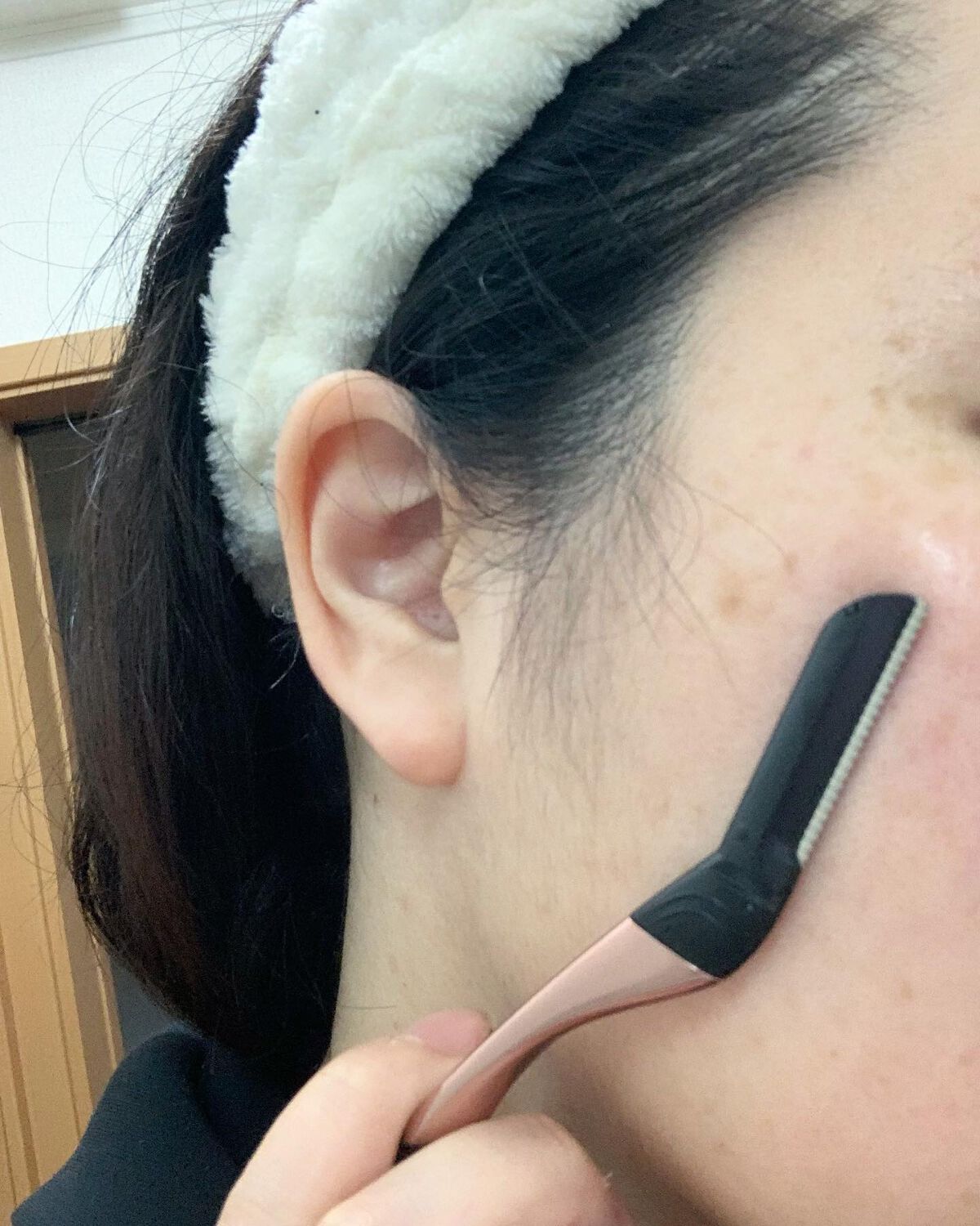 サロンプラス トーンアップ フェイススムーサー ホルダー（刃付き）/サロンプラス/シェーバーを使ったクチコミ（3枚目）