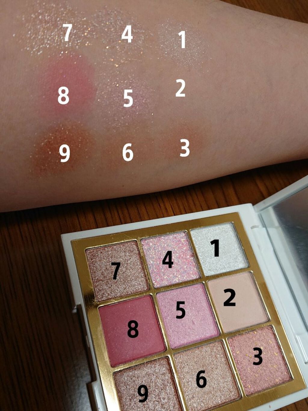 3色パレット/MINSHZEE/パウダーハイライトを使ったクチコミ(2枚目)