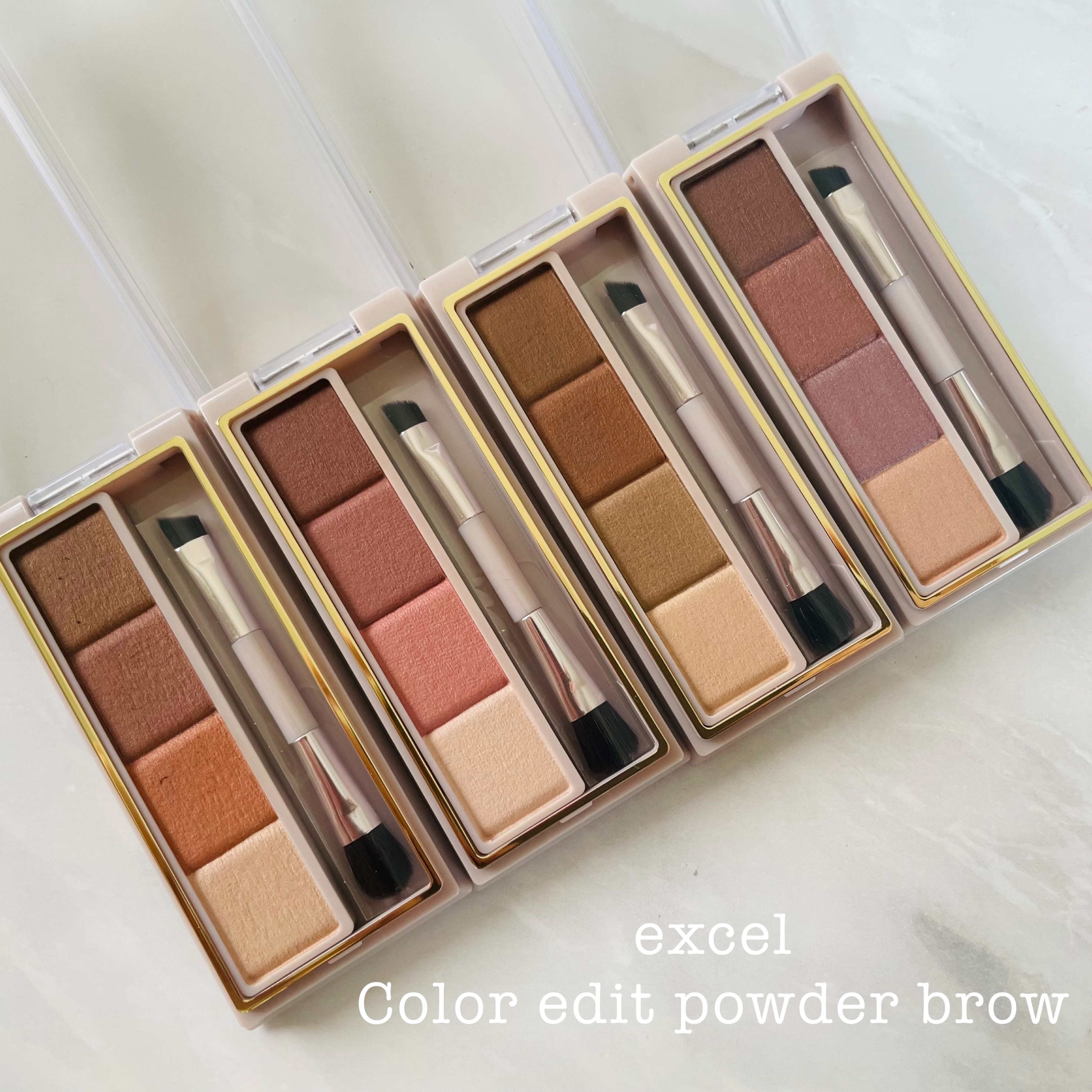 カラーエディットパウダーブロウ/excel/パウダーアイブロウを使ったクチコミ（1枚目）