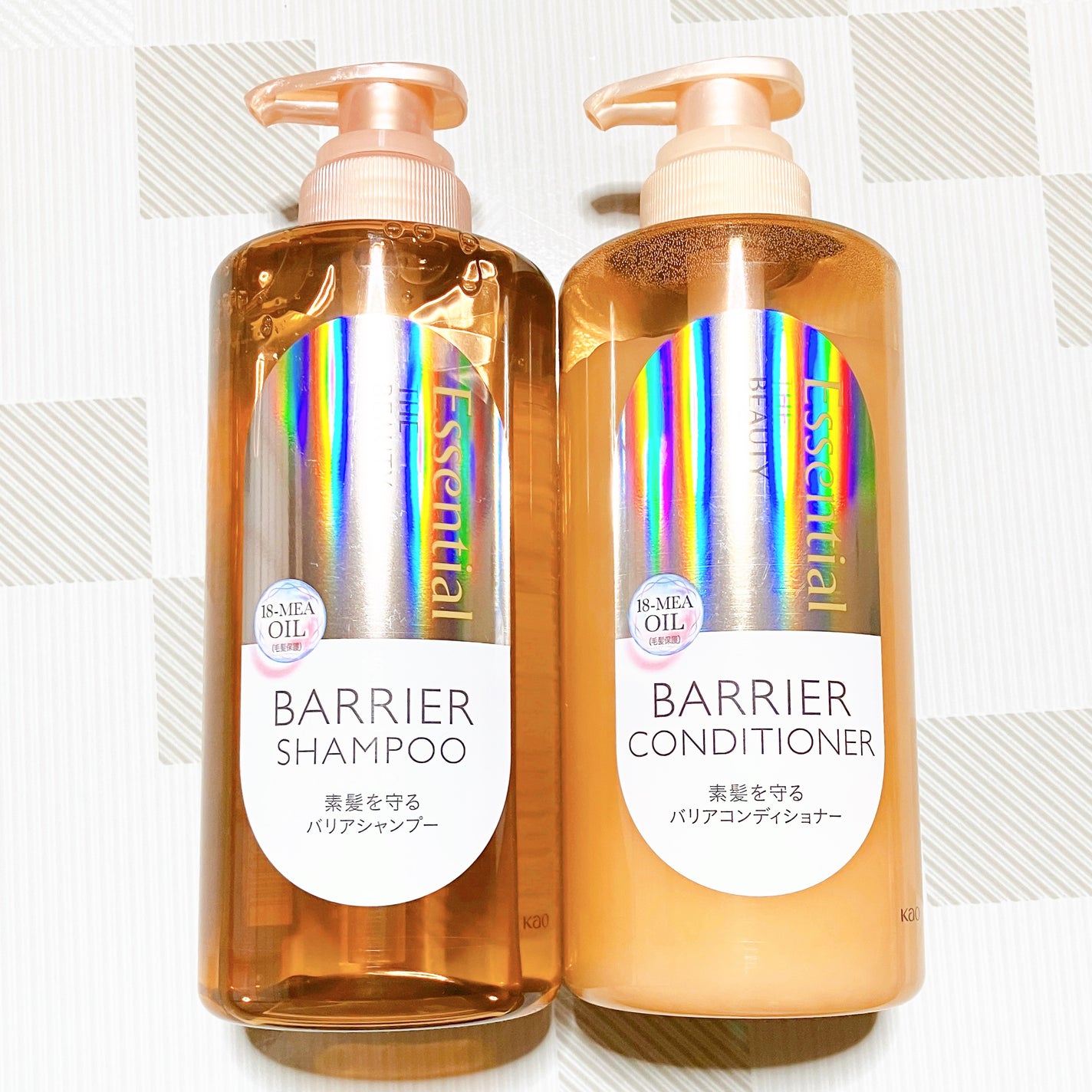 ザビューティ 髪のキメ美容素髪を守る バリアシャンプー/コンディショナー/エッセンシャル/シャンプー・コンディショナーを使ったクチコミ(1枚目)