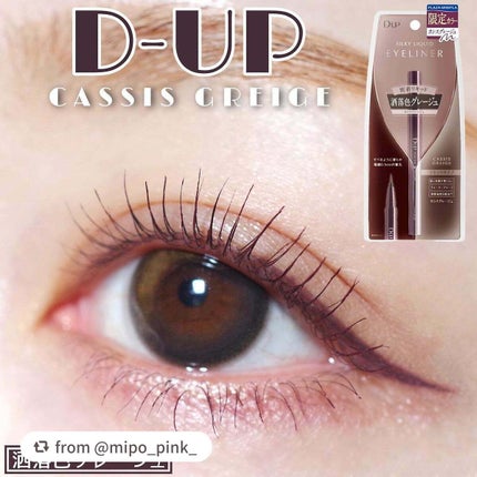 シルキーリキッドアイライナーWP/D-UP/リキッドアイライナーを使ったクチコミ(1枚目)