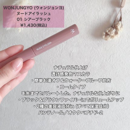 ウォンジョンヨ ヌードアイラッシュ/Wonjungyo/マスカラを使ったクチコミ(2枚目)