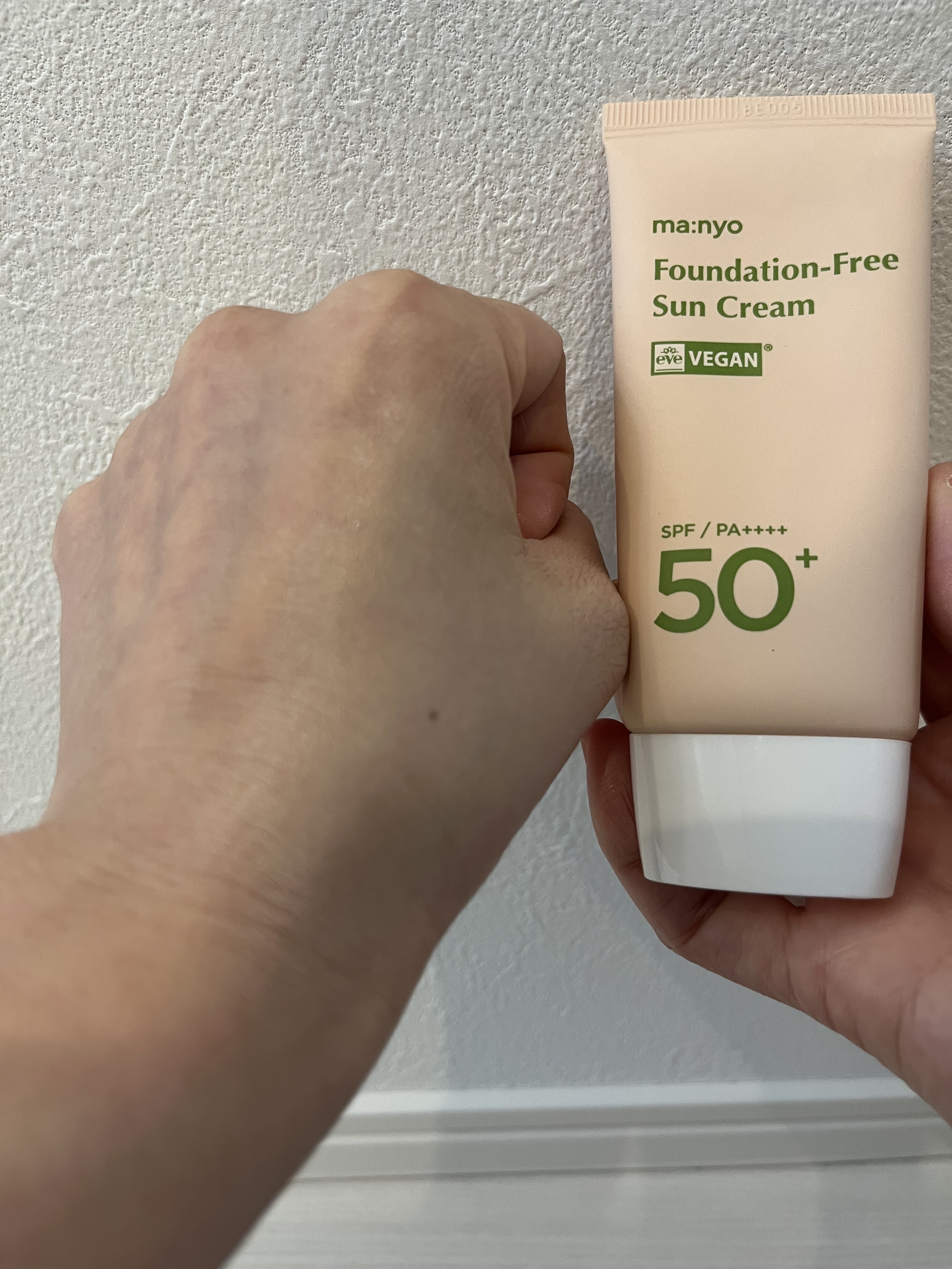 ファンデフリー サンクリーム/manyo/日焼け止めクリームを使ったクチコミ（2枚目）