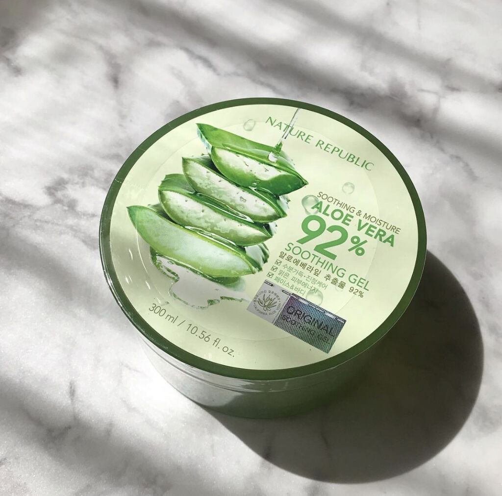 マイルド＆モイスチャーアロエジェル/ネイチャーリパブリック/ボディローションを使ったクチコミ（1枚目）