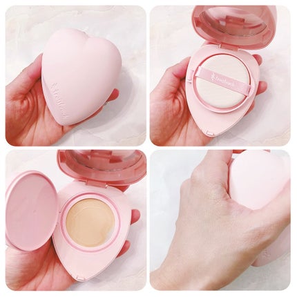 トワタッチ ハートクッション グロウメッシュ/troistouch/クッションファンデーションを使ったクチコミ(2枚目)