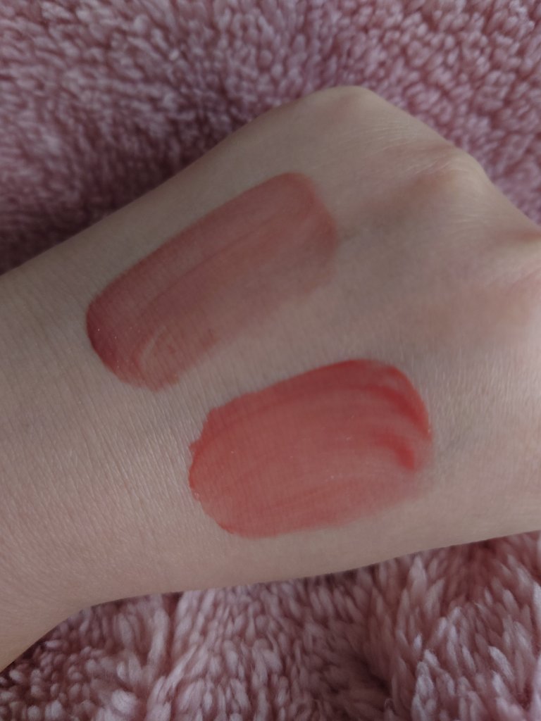 ウォータリーフィルムティント 726L 冷浸桃花/Joocyee/リップグロスを使ったクチコミ（2枚目）