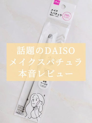 メイクスパチュラ(専用ケース付)/DAISO/その他化粧小物を使ったクチコミ（1枚目）