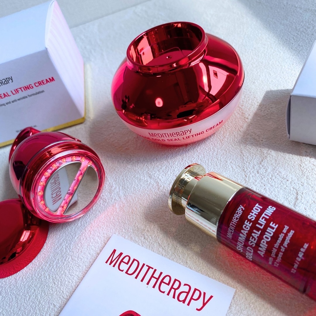 シューマジゴールド糸リフティングクリーム+EMS美顔器/MEDITHERAPY/フェイスクリームを使ったクチコミ（1枚目）