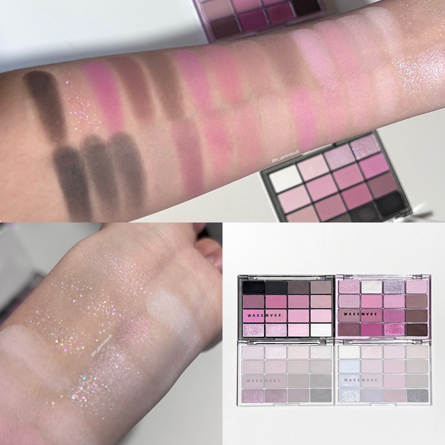 ソフトブラーリングアイパレット/wakemake/アイシャドウパレットを使ったクチコミ(7枚目)