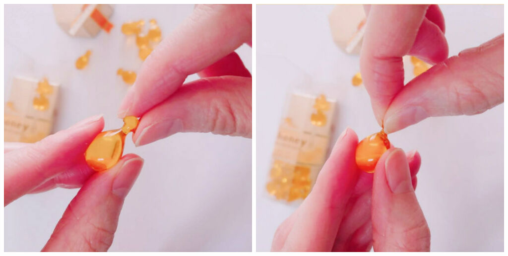 ボディ＆ヘア オイルカプセル 3.5/&honey/ヘアオイルを使ったクチコミ（2枚目）