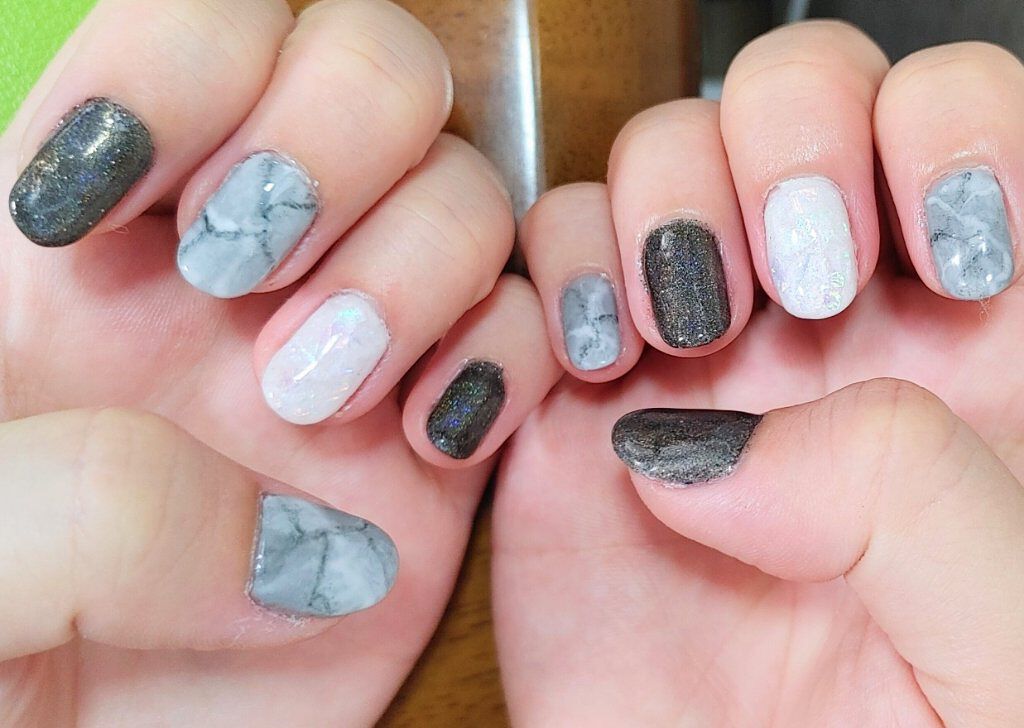 ホログラム/セリア/ネイルチップ・パーツを使ったクチコミ（2枚目）