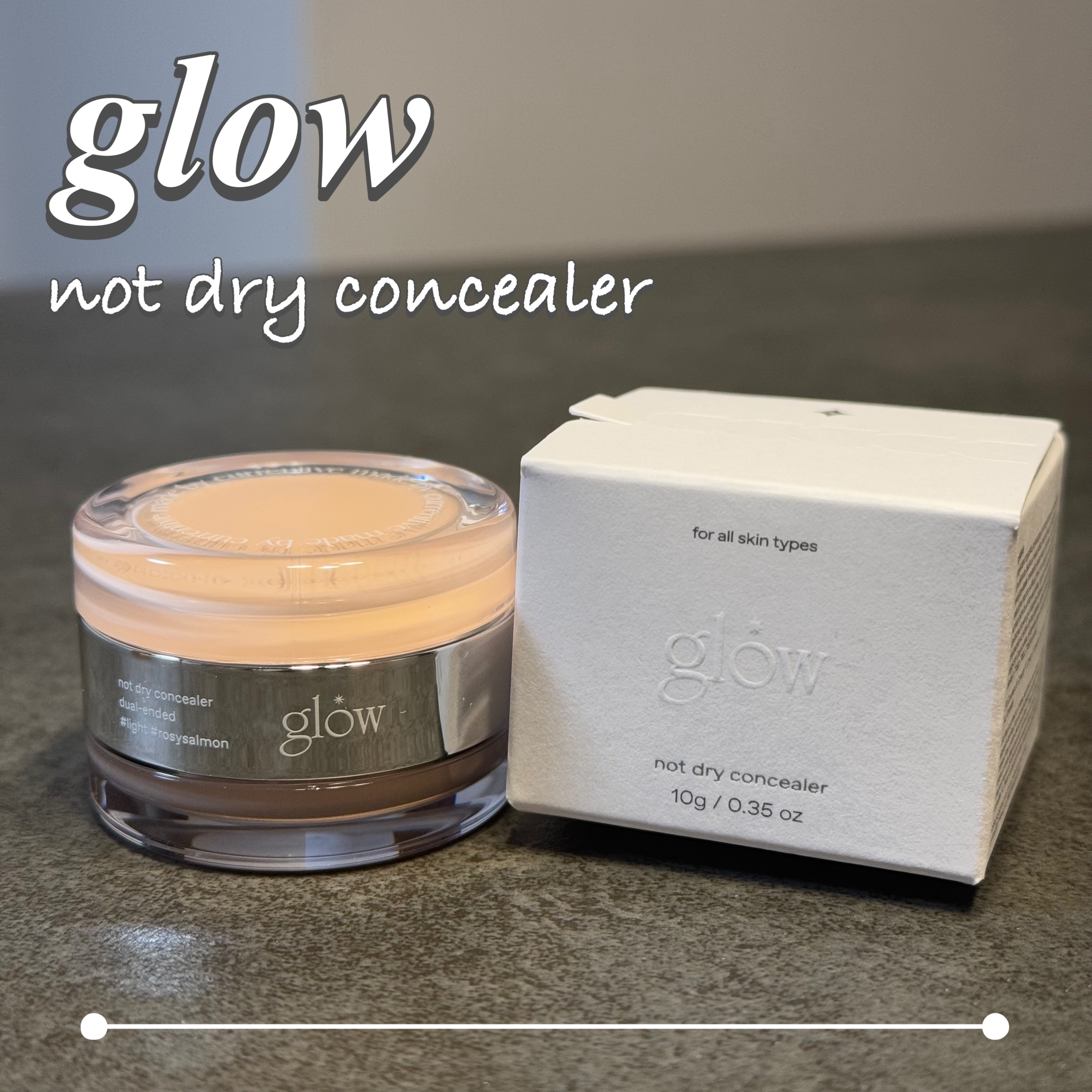 ノットドライコンシーラー/glow/クリームコンシーラーを使ったクチコミ（1枚目）