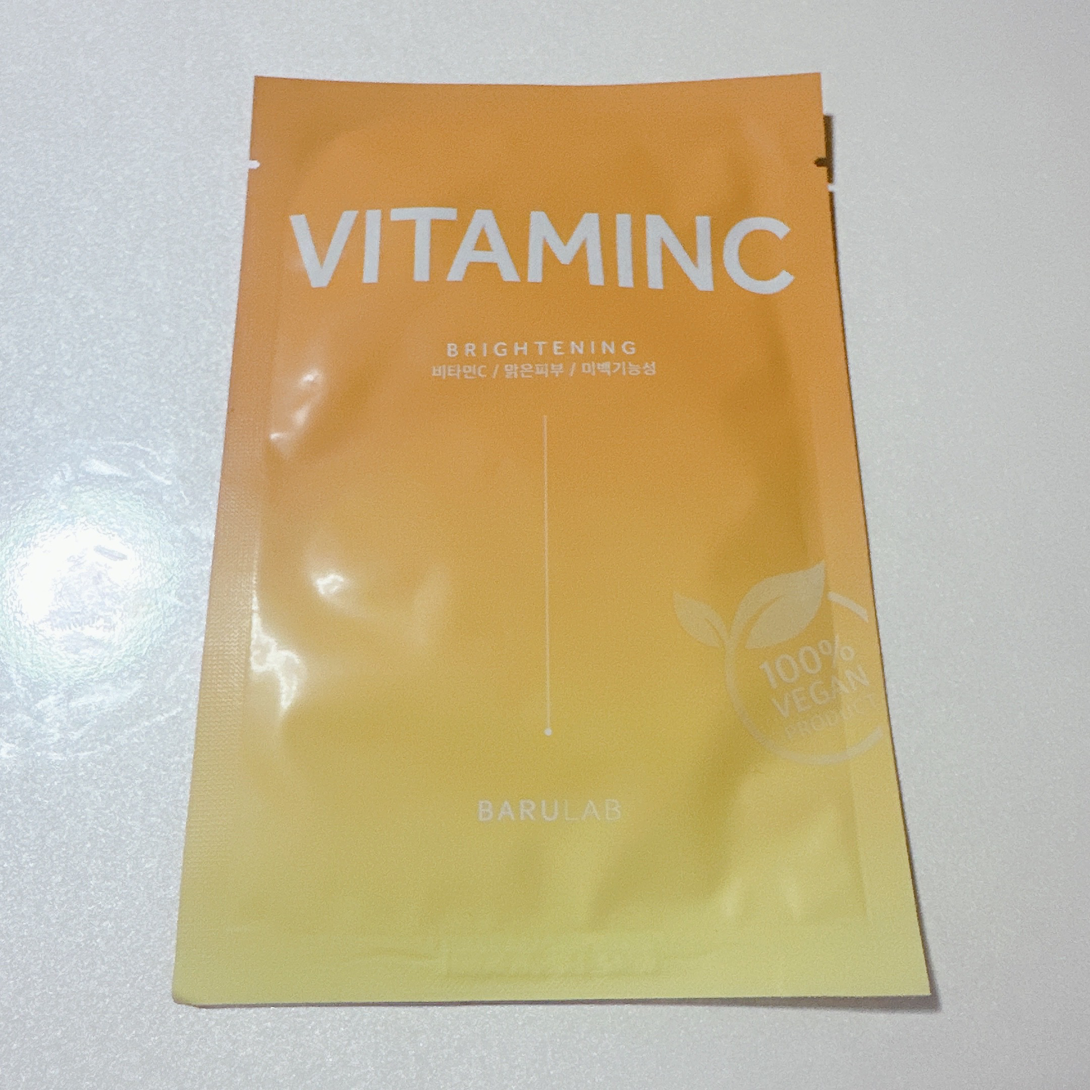 ザ クリーン ビーガン マスク ビタミン C 23g/BARULAB/シートマスク・パックを使ったクチコミ（2枚目）