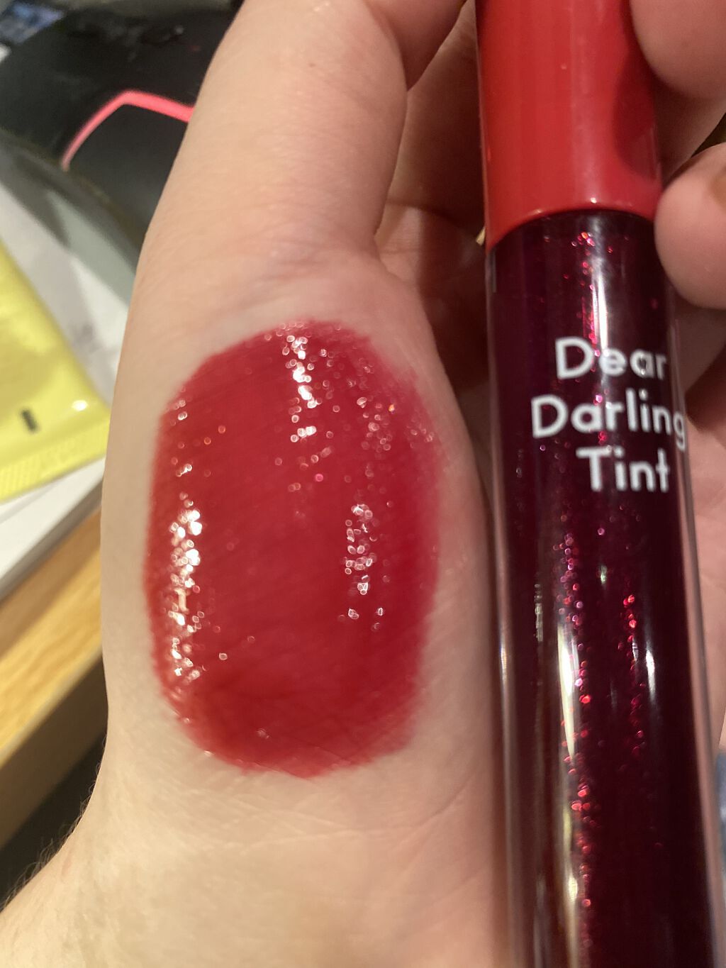 ディアダーリン ウォータージェルティント RD304(ザクロ)/ETUDE/リップティントを使ったクチコミ（2枚目）