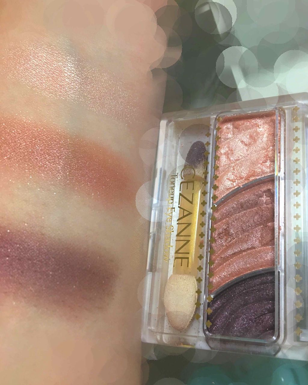 トーンアップアイシャドウ/CEZANNE/アイシャドウパレットを使ったクチコミ(4枚目)