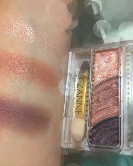 トーンアップアイシャドウ/CEZANNE/アイシャドウパレットを使ったクチコミ(4枚目)