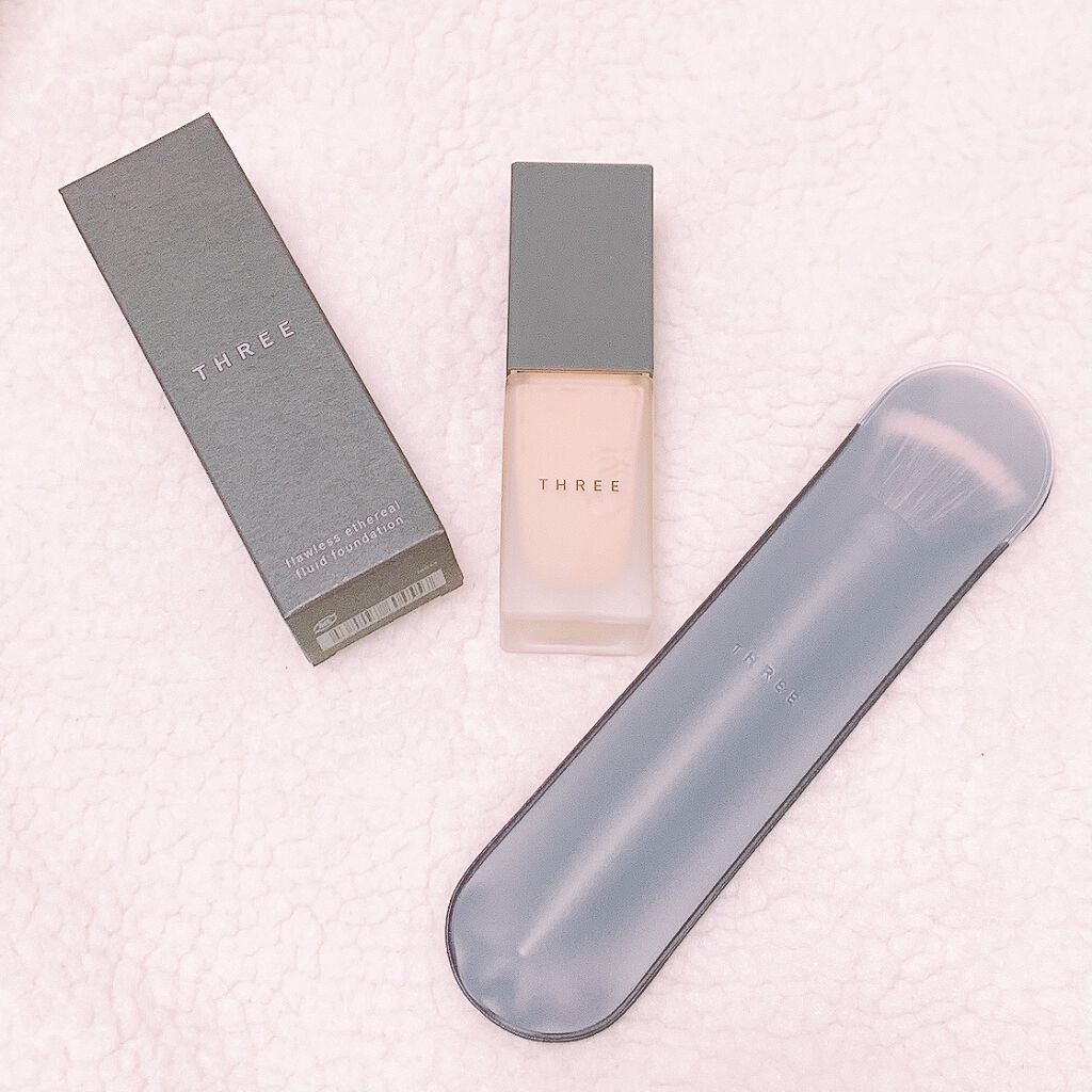 ファンデーション ブラシ/THREE/メイクブラシを使ったクチコミ（2枚目）