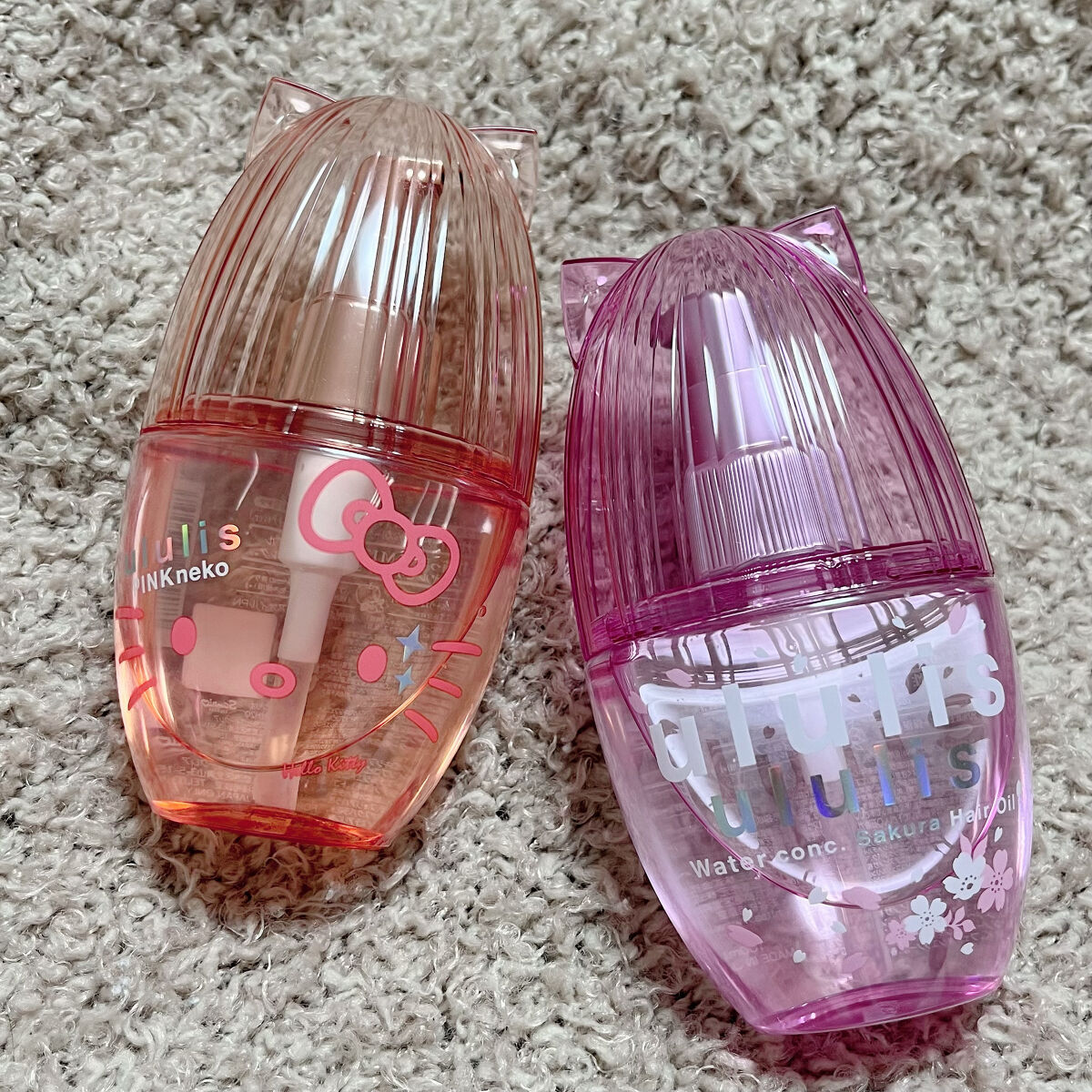 ウルリス ピンクネコ  ウォーターコンク スリーク ヘアオイル/ululis/ヘアオイルを使ったクチコミ（1枚目）