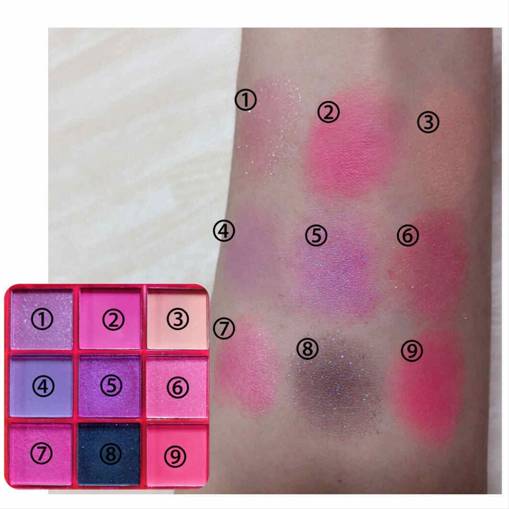 UR GLAM BLOOMING EYE COLOR PALETTE/U R GLAM/アイシャドウパレットを使ったクチコミ(2枚目)