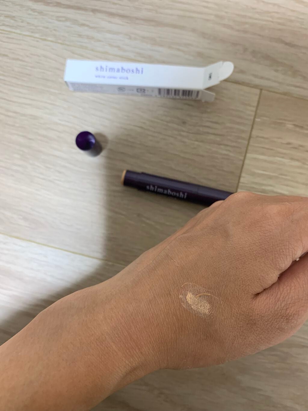 ホワイトカバースティック/shimaboshi/化粧下地を使ったクチコミ(2枚目)