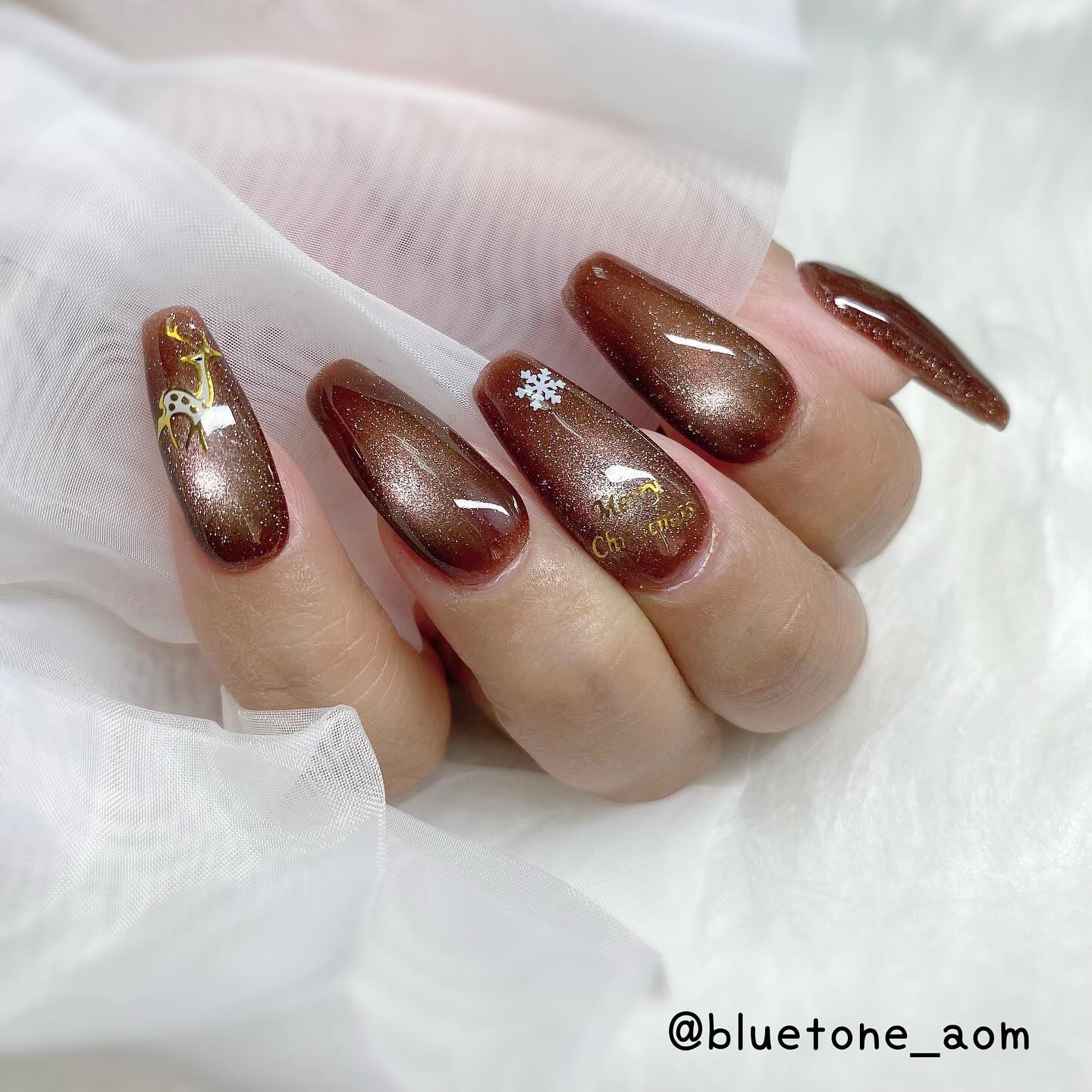 ナチュラルマグネットネイル/ネイル工房/ジェルネイルを使ったクチコミ（3枚目）